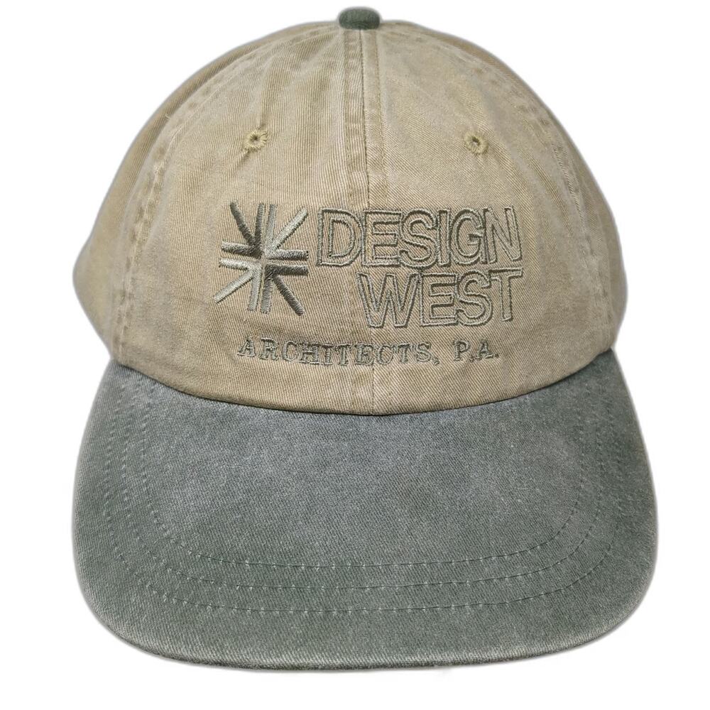 Adams Baseball Cap Beige Green One Size Design West Architects Strapback Hat